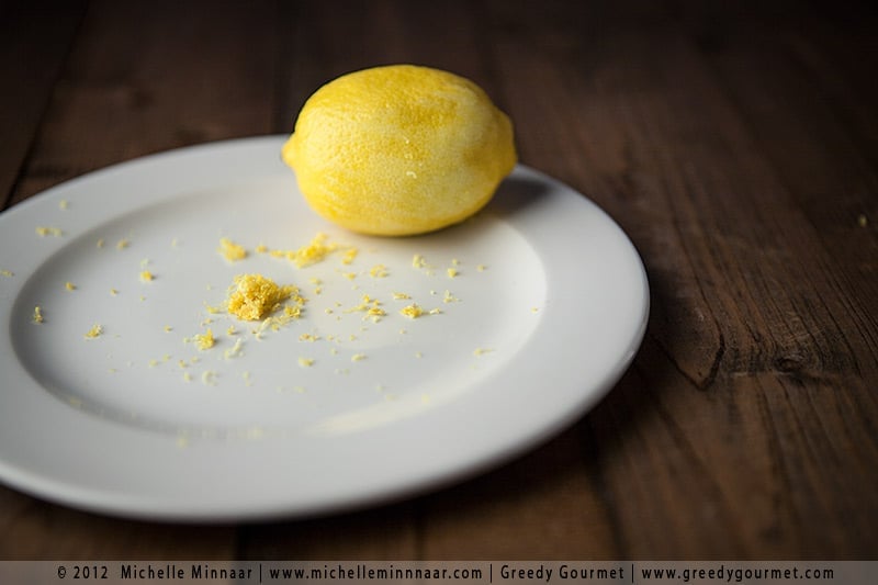 Grated lemon peel