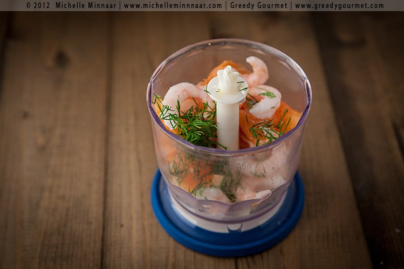 Salmon, Prawns & Dill