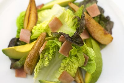 Avocado, Pear and Bacon Salad