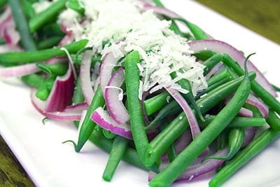 Green Bean, Red Onion & Pecorino Salad
