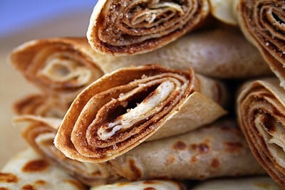 Pancakes with Cinnamon & Sugar