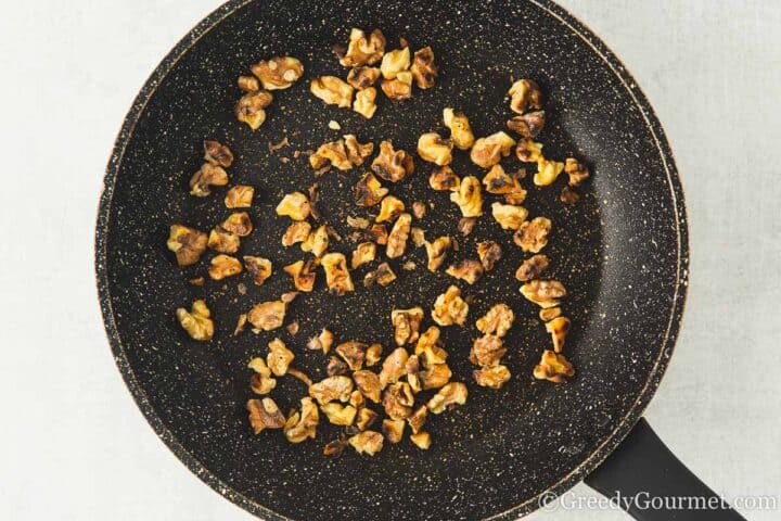 toasted walnuts.