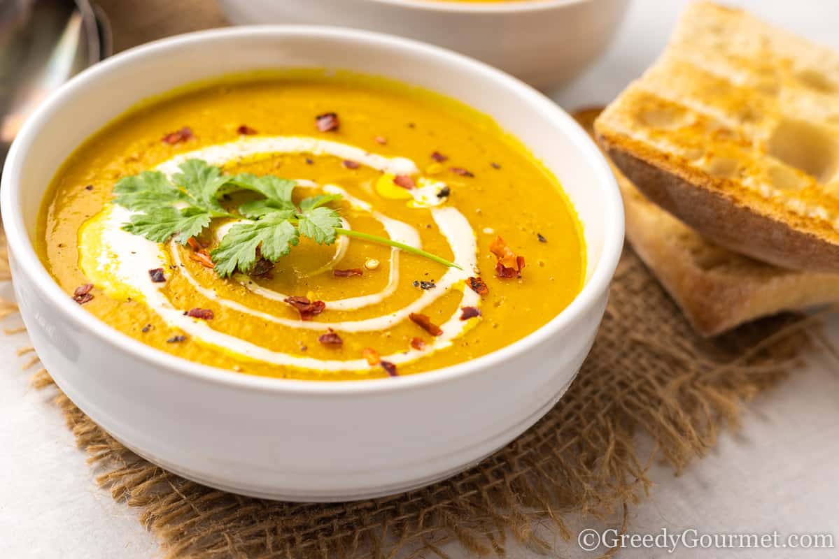 Pumpkin Bean Soup - A Perfect Fall Recipe | Greedy Gourmet