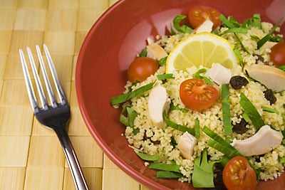 Chicken, Cherry Tomato, Spinach, Raisin & Couscous Salad