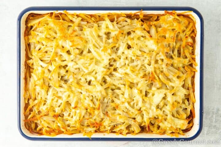 baked cheesy hamburger casserole.