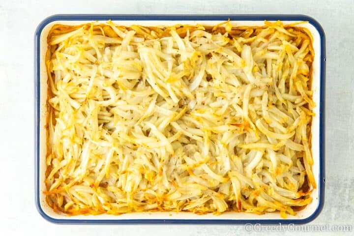 cooked hashbrown casserole.
