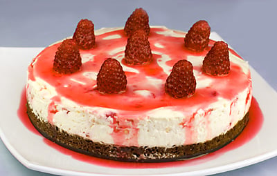 Raspberry & Lime Cheesecake