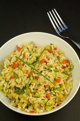 Courgette, Red Pepper & Mushroom Rice