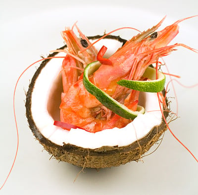 Prawns (Shrimp) in Spicy Coconut Sauce