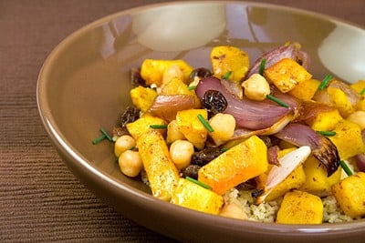 Spiced Butternut, Chickpea, Red Onion & Raisin Couscous