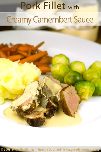 Pork Fillet with Creamy Camembert Sauce