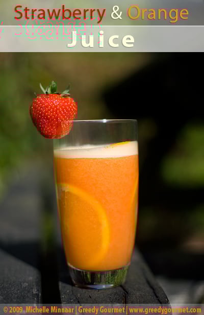 Strawberry cheap orange juice