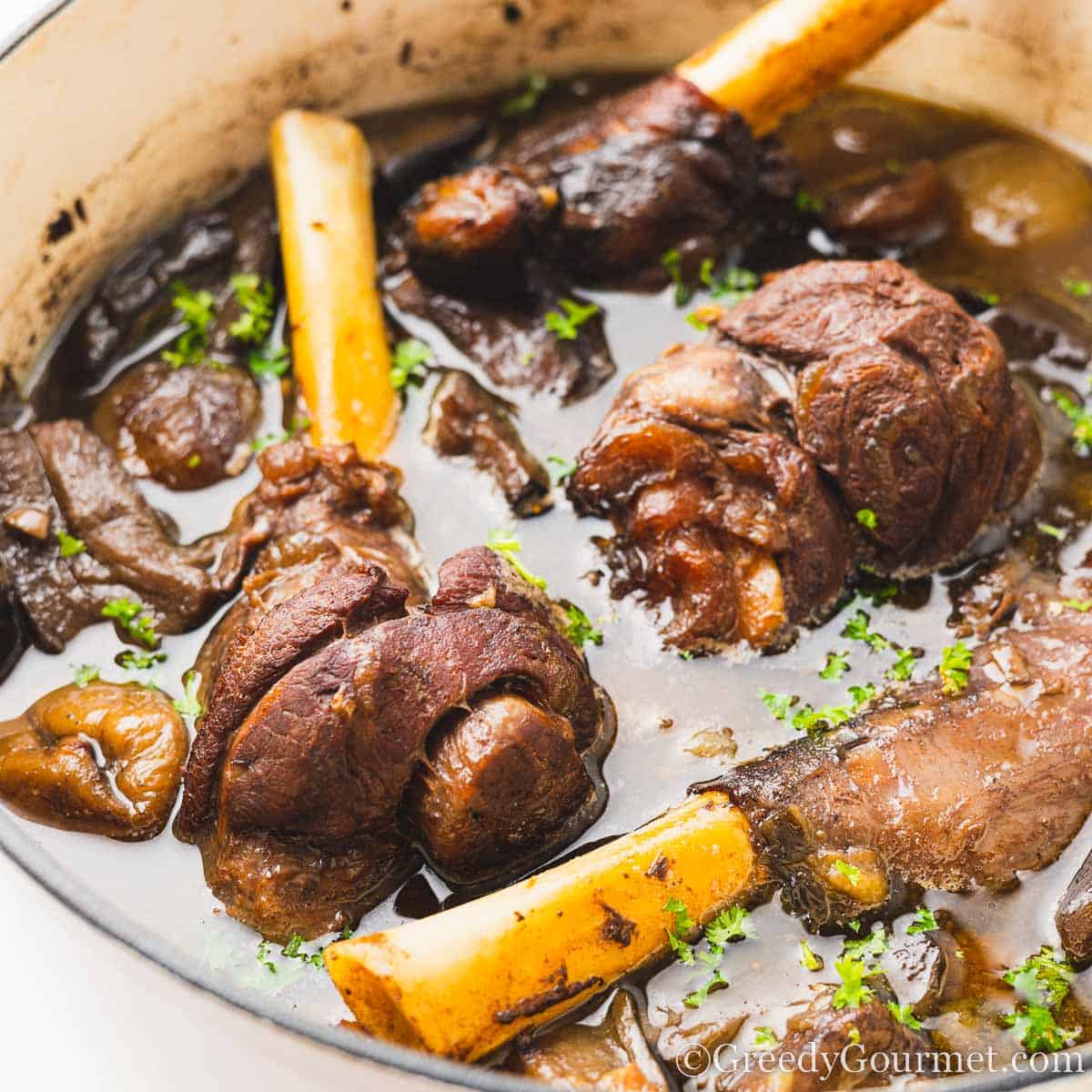 Super Delicious & Easy Lamb Shanks in the Slow Cooker Recipe