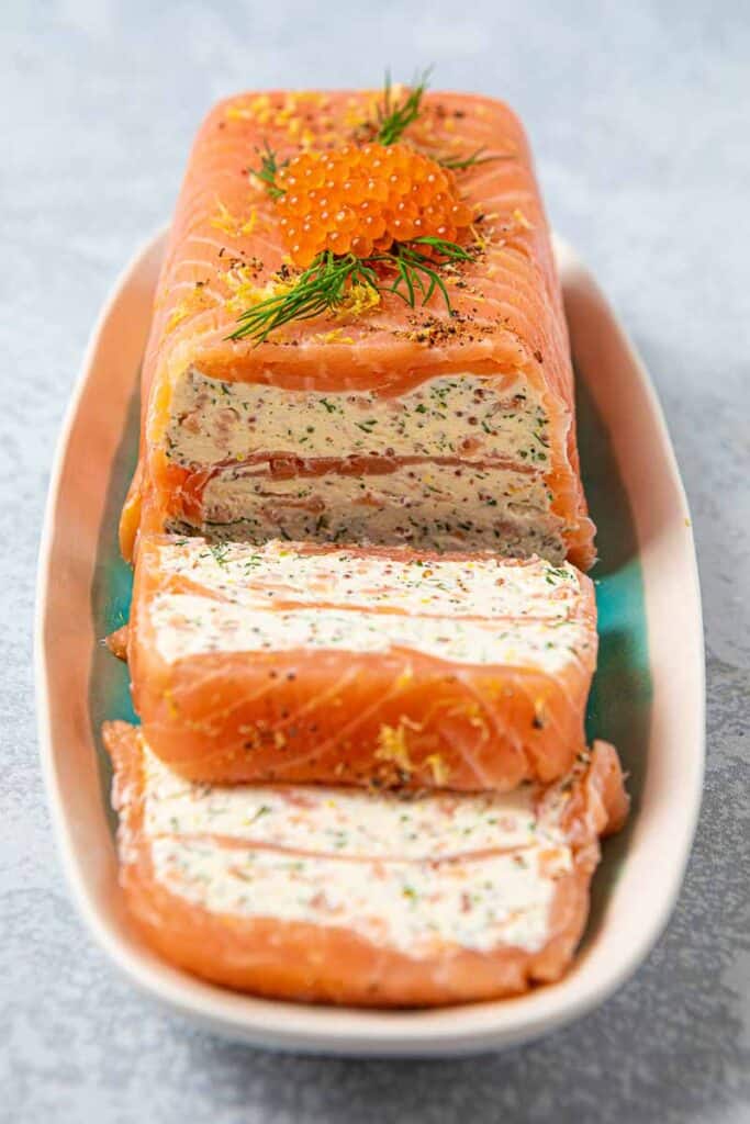 Salmon Terrine - A Smoked Salmon Starter | Greedy Gourmet