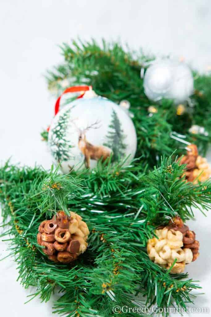 Christmas tree with chocolate balls 