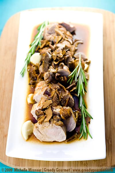 Pork Fillet with Porcini Mushrooms, Juniper and Marsala