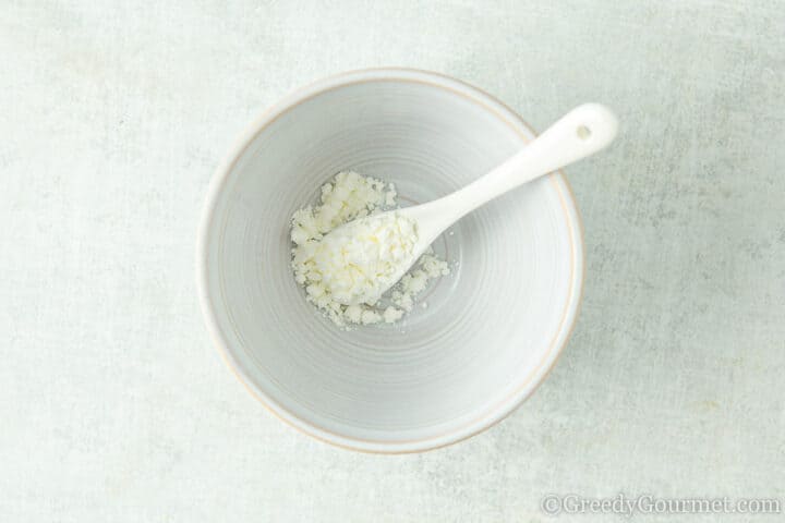 cornflour in a bowl.