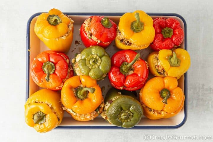 Couscous Stuffed Peppers.