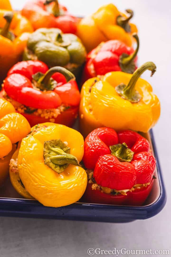 Couscous Stuffed Peppers.