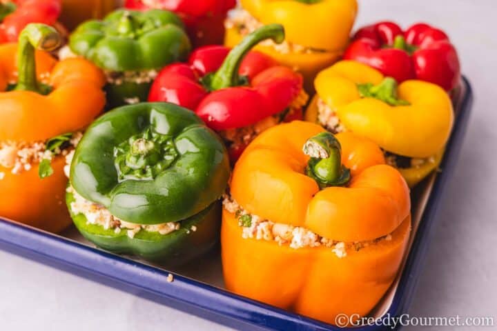 Couscous Stuffed Peppers.