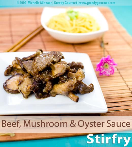 Beef, Mushroom & Oyster Sauce Stir Fry