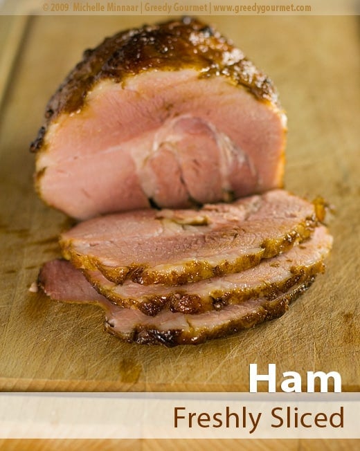 Freshly Sliced Glazed Ham