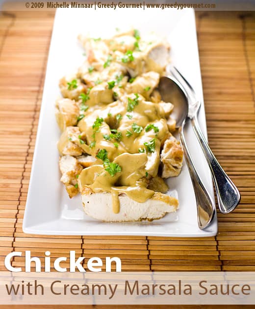 Chicken with Creamy Marsala Sauce