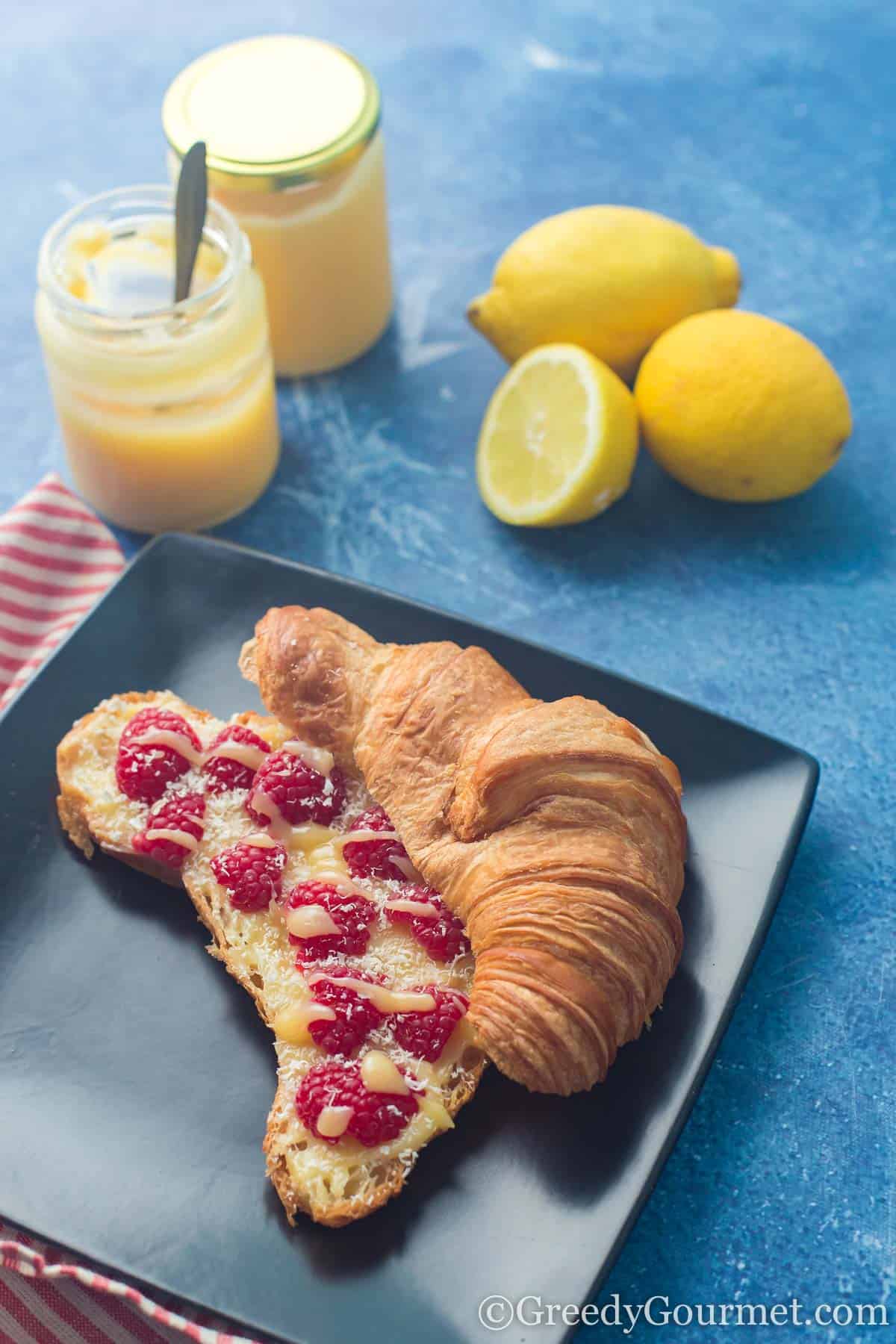 lemon curd breakfast.