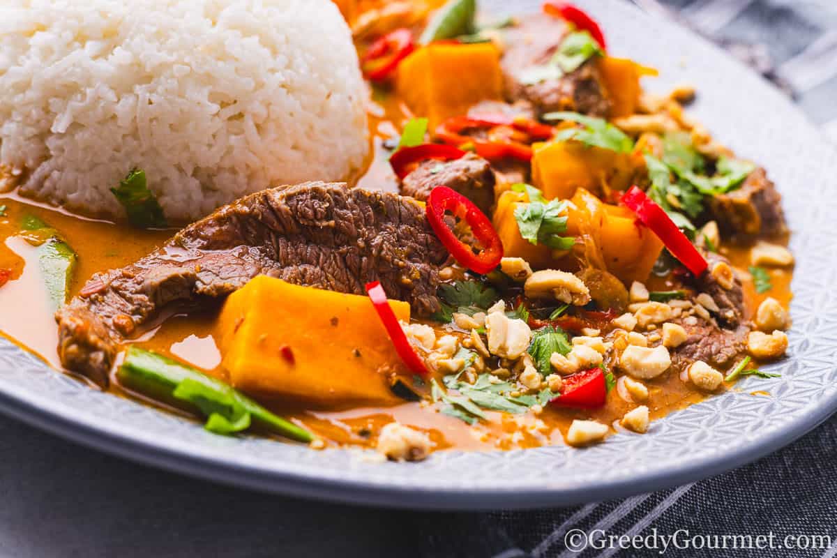 Thai Red Beef Curry Greedy Gourmet