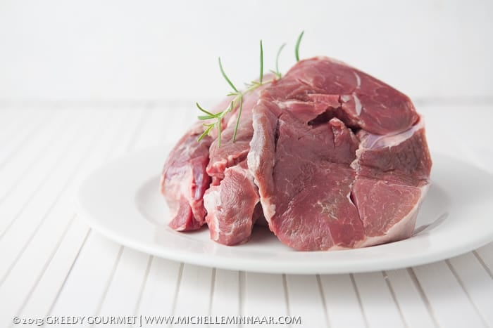 Raw Lamb Leg Steaks