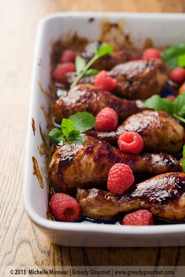 Raspberry Chicken Drumsticks