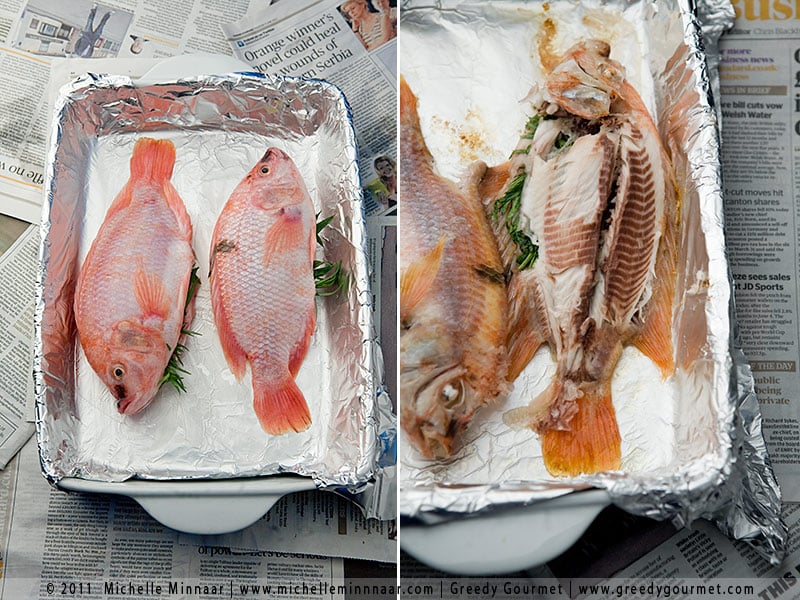 Whole Baked Tilapia with Butter & Herbs