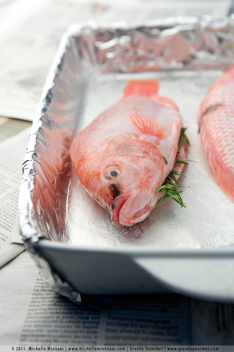 Whole Baked Tilapia with Butter & Herbs