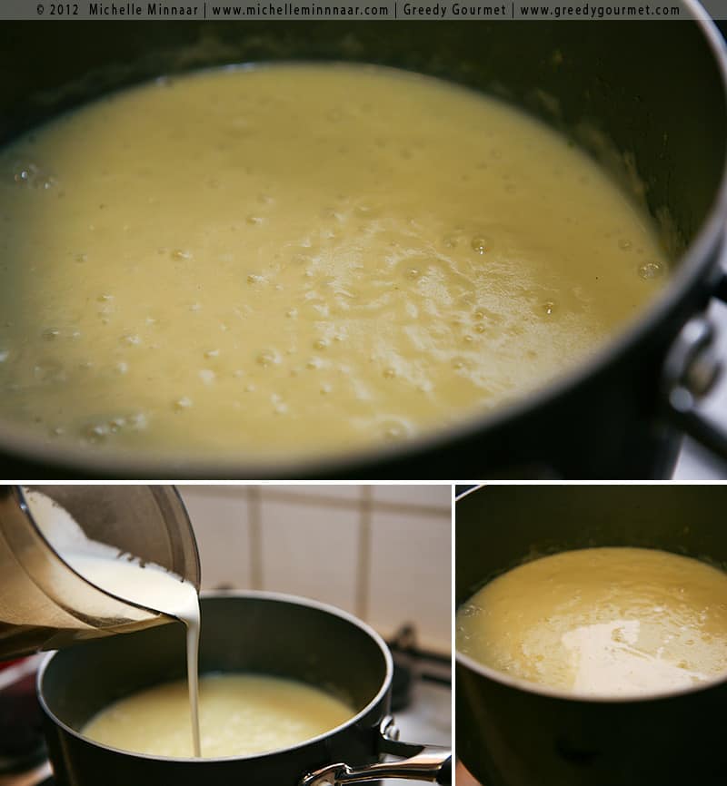 Blending Leek & Potato Soup and Adding Cream
