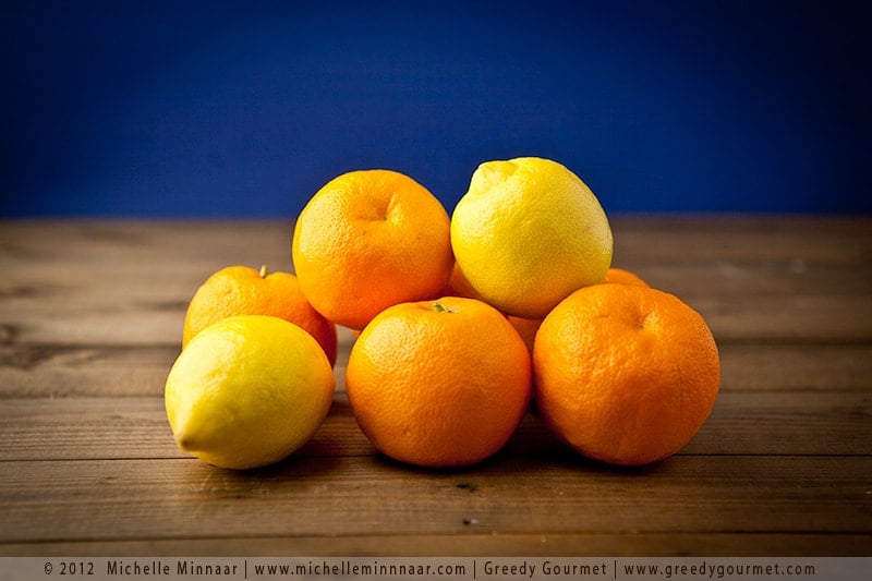 Oranges & Lemons ready to be shredded for Marmalade