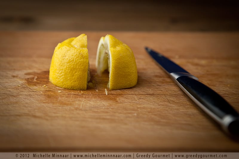 Quartered lemon