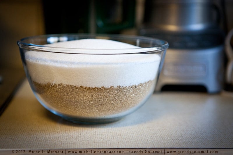 Brown & White Sugar ready to add to marmalade