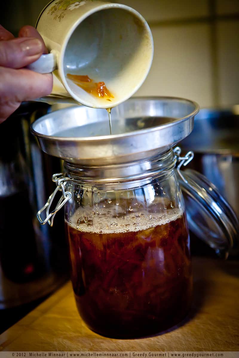 Pouring Jam in Sterilised Jars
