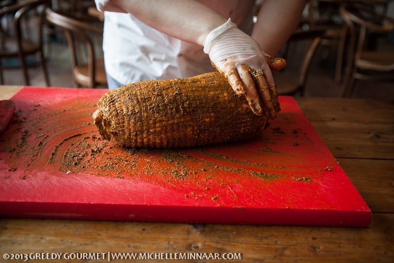 Marinating pork