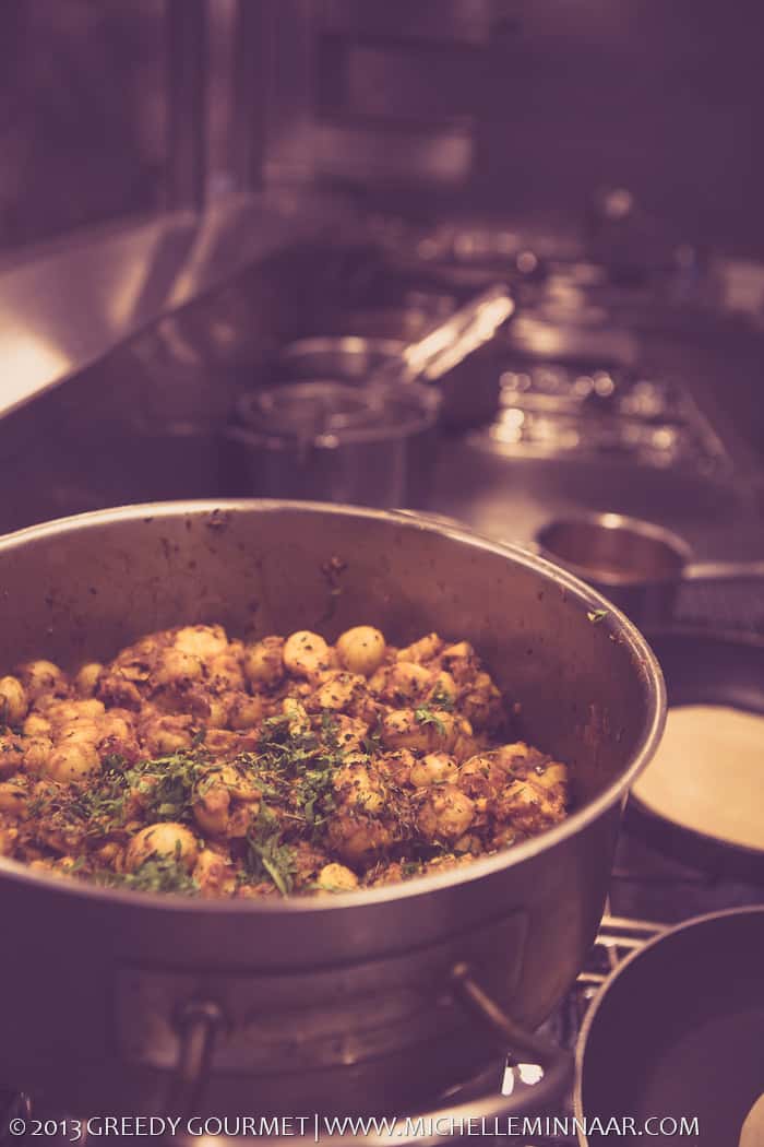 Big pots in Benares' kitchen