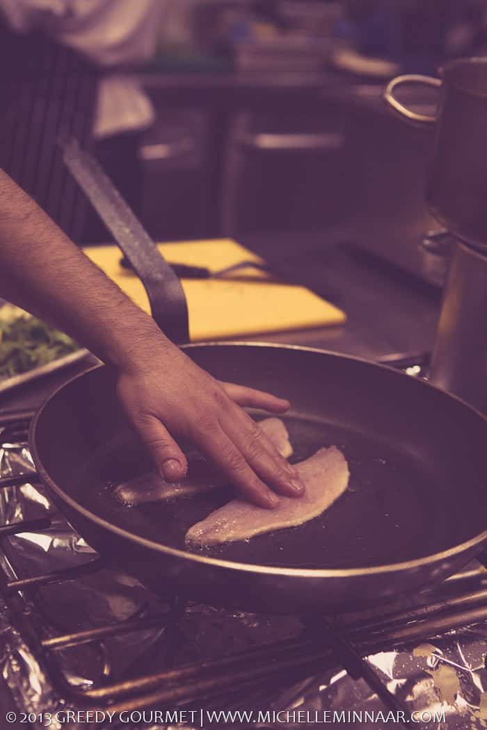 Pan Frying Seabass