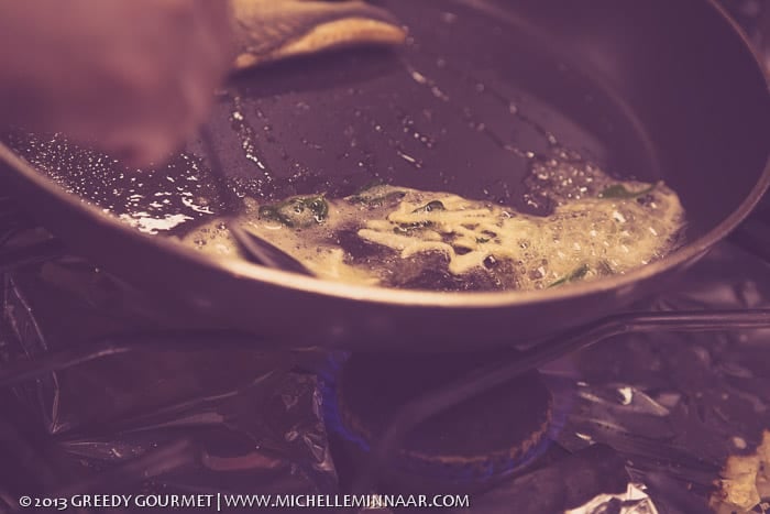 Spices frying in Butter