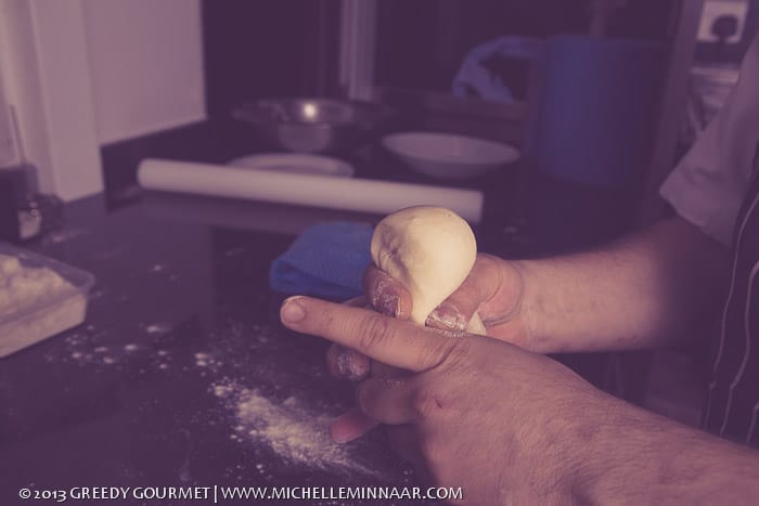 Testing dough