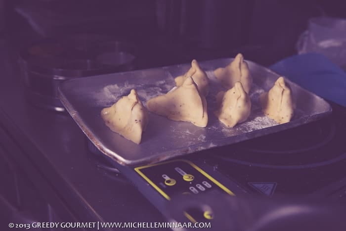 Tray full of Samosas