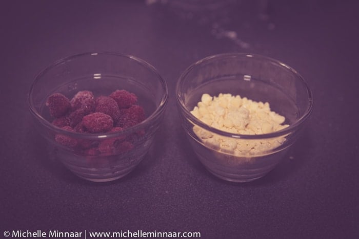 Raspberries and White Chocolate