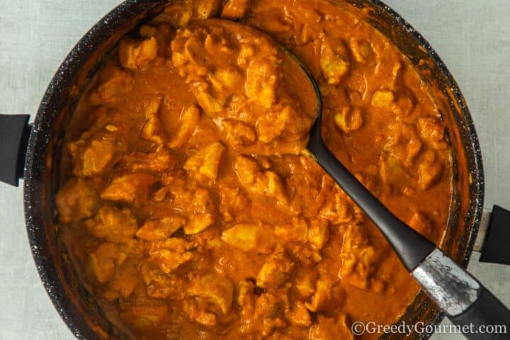 cooked easy chicken curry.