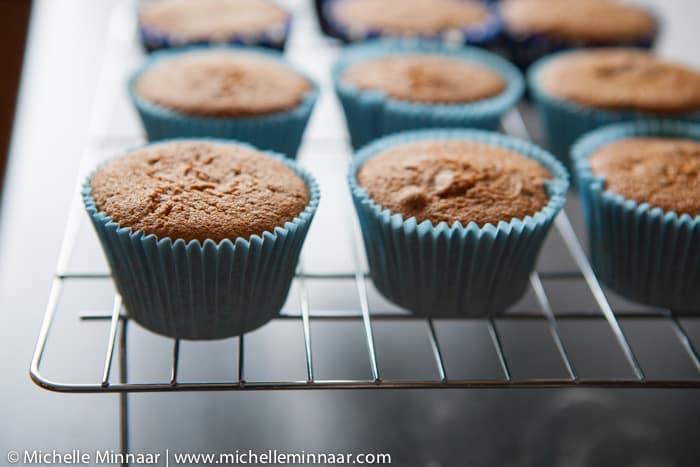 Baked caramel cupcakes