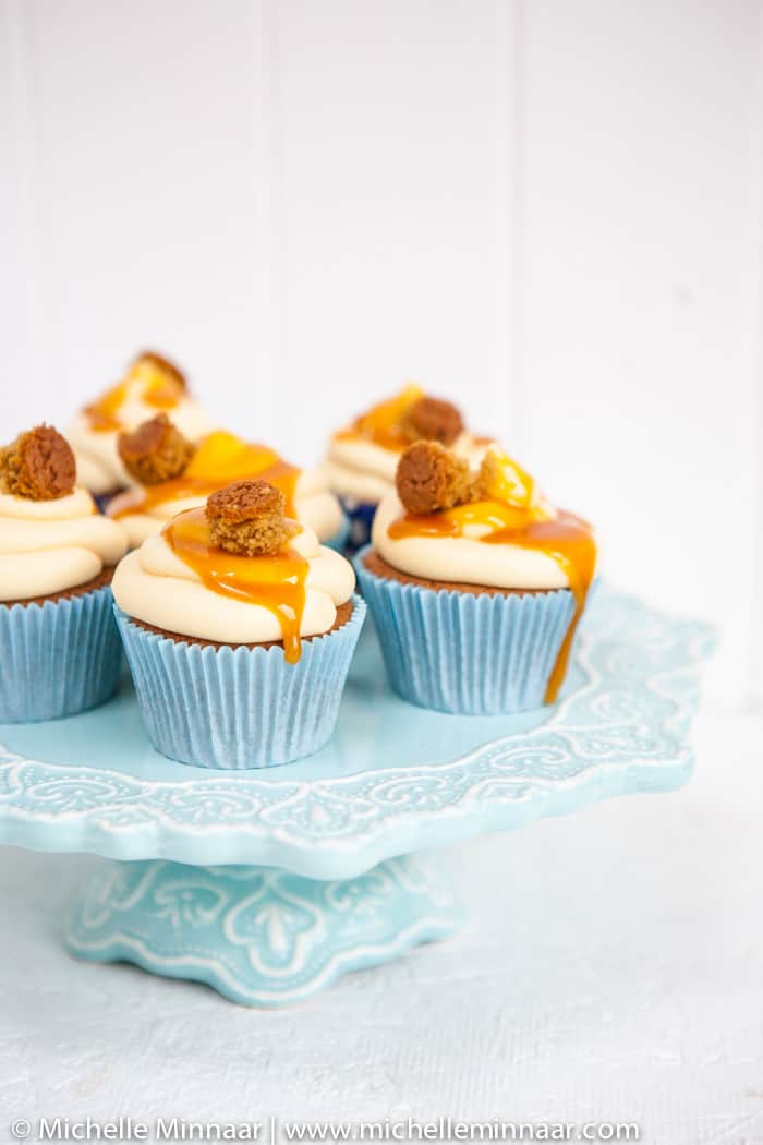 Messy salted caramel cupcakes