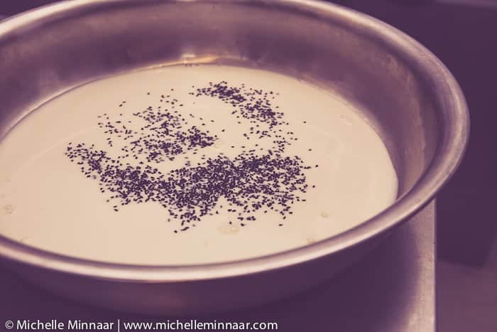 Black seeds in milk