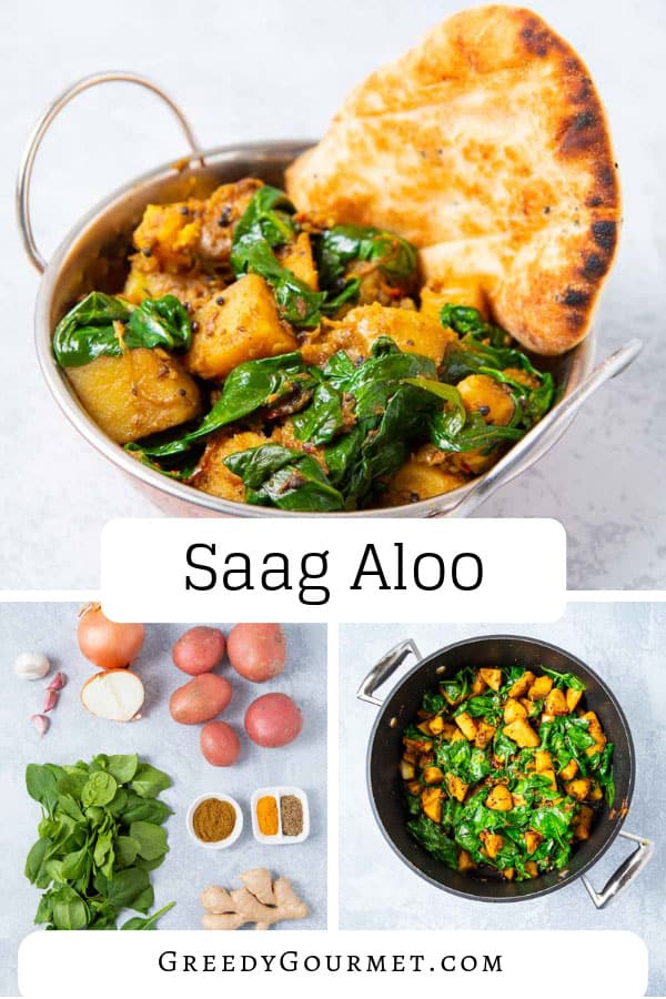 A bowl of saag aloo 